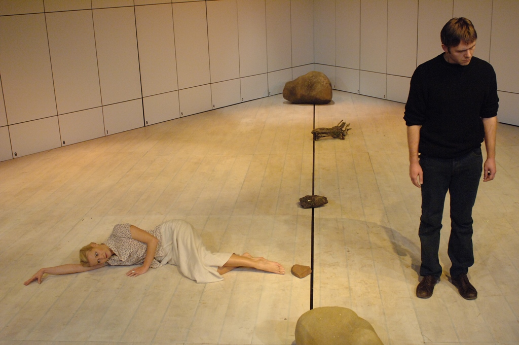 Małgorzata Kożuchowska (Lena), Oskar Hamerski (Witold). Fot. Stefan Okołowicz